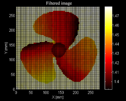 
   
    Figure 19 : Experimental 3D measurement of a helix
   
  